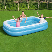 Load image into Gallery viewer, Bestway Inflatable Family Rectangular Pool with Repair Patch, 6'7"x20”or8'7"x20”