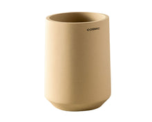 Load image into Gallery viewer, COSMIC Saona Resin Toothbrush Holder, Round, Countertop, Sand Color