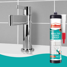 Load image into Gallery viewer, UniBond Waterproof Ultra Force Wall Tile Quick White Grout Cartridge 460g, 4Pack