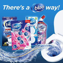 Load image into Gallery viewer, Bloo Power Active Toilet Rim Block Fresh Flowers Anti-Limescale 3 x 50g 10 packs