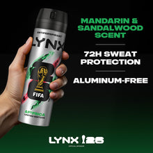Load image into Gallery viewer, Lynx Limited Edition FIFA Africa Anti-Perspirant Aerosol Deo Spray 200ml, 6 PK