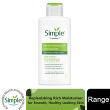 Load image into Gallery viewer, 3xor6x 125ml Simple KindtoSkin 12H Moisturisation Replenishing Rich Moisturiser