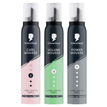 Load image into Gallery viewer, Schwarzkopf Styling Mousse 200ml – Curl HL3, Volume HL4, Power HL5 UK