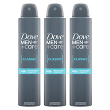Load image into Gallery viewer, Dove Men+Care Classic Antiperspirant with 48H Sweat Protection Deo 200ml, 3 Pack