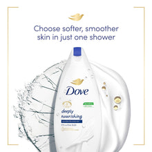 Load image into Gallery viewer, 6pk of 720ml Dove Deeply Nourishing Skin Natural Moisturiser Body Wash