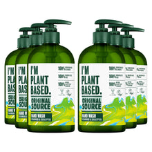 Load image into Gallery viewer, Original Source Hand Wash I&#39;m Plant Based Cedarwood and Eucalyptus 335ml, 6 Pack