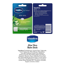 Load image into Gallery viewer, Vaseline Lip Balm Stick Aloe Vera 4g, 4 Pack Lip Therapy Moisturising Lip Care