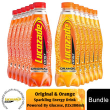 Load image into Gallery viewer, Lucozade Orange &amp; Original Sparkling Energy Drink Powered By Glucose 6x900ml