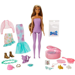 Barbie Color Reveal Peel Mermaid Fashion Doll with Accessories