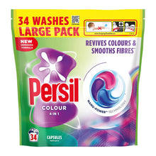 Load image into Gallery viewer, Persil Colour laundry capsules 4 in 1fast-dissolving Washing pods 34 Wash, 6 Pk