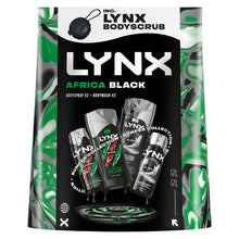 Load image into Gallery viewer, Lynx Africa &amp; Black Bumper Gift Set, Daily Freshness Kit with Spray &amp; Bodywash
