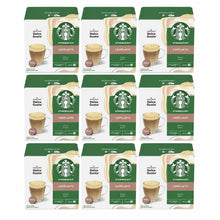 Load image into Gallery viewer, Nescafe Dolce Gusto Starbucks Coffee Pods Caps Box of 12 Caffe Latte