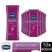 Load image into Gallery viewer, Vaseline Body Lotion Mature Skin Rejuvenation Intensive Care 400ml, 10 Pack