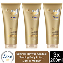 Load image into Gallery viewer, 3pk of 200ml Dove DermaSpa Summer Revived Face Cream with Cell Moisturisers
