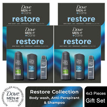 Load image into Gallery viewer, Dove Men+Care Gift Set Restore Trio - Bodywash, Classic Deodorant, Shampoo