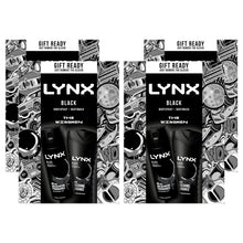 Load image into Gallery viewer, Lynx Black THE WINGMEN Body Spray &amp; Body Wash Duo Gift Set for Him