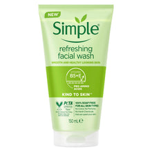 Load image into Gallery viewer, Simple Skincare Range -Refreshing Face Wash 150ml or Eye Make-Up Remover Pads 30