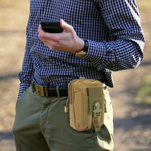 Load image into Gallery viewer, Flo Universal Men&#39;s Outdoor Pouch Utility Gadget Waist Bag, Khaki