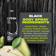 Load image into Gallery viewer, 6 Pack Lynx XXL 48H Fresh Deodorant Body Spray, Black, 250ml