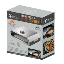 Load image into Gallery viewer, Mini Pizza BBQ Oven Stainless Steel - Silver with Haven 11" Ceramic Pizza Stone Base