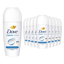 Load image into Gallery viewer, Dove Classic Fresh Roll On Anti-Perspirant Long Lasting Fragrance 50ml, 18 Pack