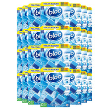 Load image into Gallery viewer, Bloo Toilet Blocks Original Blue Clean+Fresh with Fresh Fragrance 4x50g 28pk