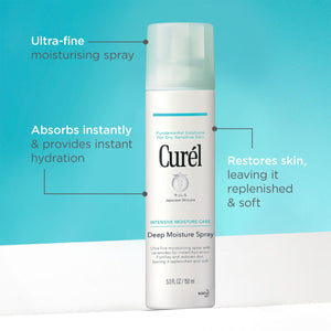 Curel Deep Moisture Spray 150ml Intensive Moisture Care For Dry & Sensitive Skin