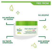 Load image into Gallery viewer, Simple Kind to Skin Day Cream SPF 15 Vital Vitamin for Sensitive Skin 50ml, 3 Pk