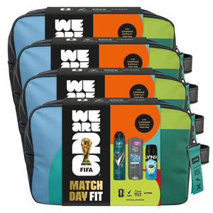Match Day Fit FIFA Gift Set for Him Body Wash, Spray & Wash Bag Grooming Kit
