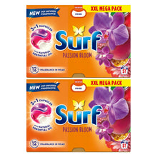 Load image into Gallery viewer, Surf 3 in 1 Laundry Washing Detergent Capsules Passion Bloom, 102 Washes