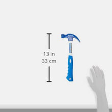 Load image into Gallery viewer, BlueSpot Tools B/S26147 Fiberglass Shaft Claw Hammer w/ Plastic Coat Grip, 20oz