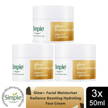 Load image into Gallery viewer, Simple Face Cream 50ml - Age Resist, Glow, Repair, Hydrate, Smooth, 3 Pack