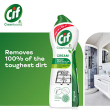 Load image into Gallery viewer, Cif Cleanboost Cream Original Multipurpose Cleaner for Multi surfaces 750ml, 3pk