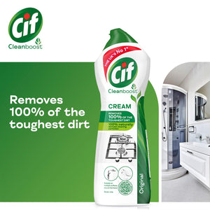 Cif Cleanboost Cream Original Multipurpose Cleaner for Multi surfaces 750ml, 3pk