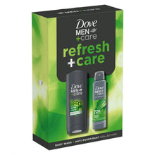 Load image into Gallery viewer, Dove Men+Care Refresh+Care Gift Set with Extra Fresh Bodywash &amp; Antiperspirant