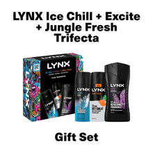 Load image into Gallery viewer, Lynx THE TRIFECTA Ice Chill, Excite &amp; Jungle Fresh 3 Pieces Gift Set for Him