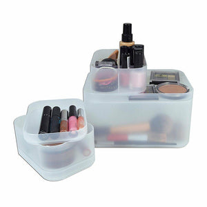 JOCCA Organiser Boxes Transparent, Compact & Multi-purpose Storage Box, Set of 3 JOCCA Organiser Boxes Transparent, Compact & Multi-purpose Storage Box, Set of 3