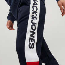 Load image into Gallery viewer, Jack &amp; Jones Jwhwill Blocking Logo Sweatpants Navy Joggers Training Trousers