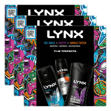 Load image into Gallery viewer, Lynx THE TRIFECTA Ice Chill, Excite &amp; Jungle Fresh 3 Pieces Gift Set for Him