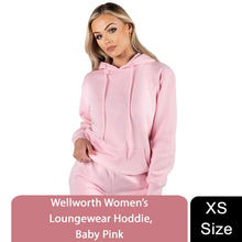 Load image into Gallery viewer, Wellworth Womens Baby Pink Loungewear Hoodie XS Casual Pullover Sweatshirt