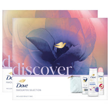 Load image into Gallery viewer, Dove Discover Favourites Selection 3 Pieces Gift Set for Her with Beauty Bag