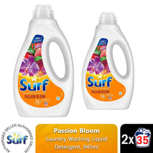 Load image into Gallery viewer, Surf Laundry Washing Liquid Detergent Passion Bloom 945ml, 70 Washes