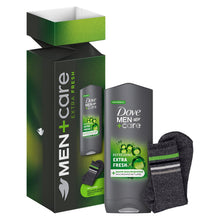 Load image into Gallery viewer, Dove Men+Care Extra Fresh Body Wash Gift Set for Men with Exclusive Socks