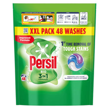 Load image into Gallery viewer, Persil XXL 3 in 1 Washing Capsules Bio with Lasting Freshness 48 Washes, 3 Pack