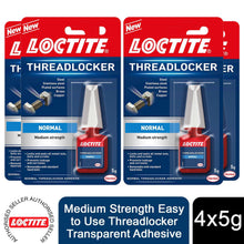 Load image into Gallery viewer, Loctite Medium Strength Easy to Use Threadlocker Transparent Adhesive 5g, 4 Pack