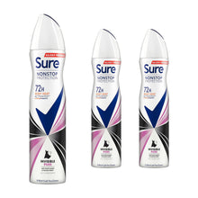 Load image into Gallery viewer, Sure Women Antiperspirant 72H Nonstop Protection Invisible Pure Deodorant, 3x250ml