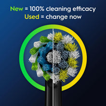 Load image into Gallery viewer, Oral-B Cross Action Black X-Filaments Toothbrush Replacement Heads, Pack of 4