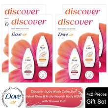Load image into Gallery viewer, Dove Discover Duo Gift Set-Fruity Nourish &amp; Silky Velvet Moisturising Bodywash