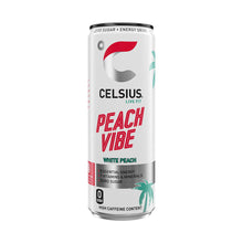 Load image into Gallery viewer, Celsius Live Fit Sparkling Energy Drink Peach Vibe with Zero Sugar 355ml, 12 Pk