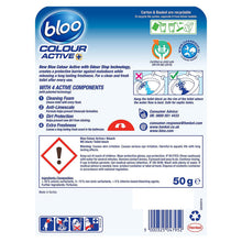 Load image into Gallery viewer, Bloo Colour Active Toilet Anti-Limescale Odour Stop Bleach Rim Block, 50g